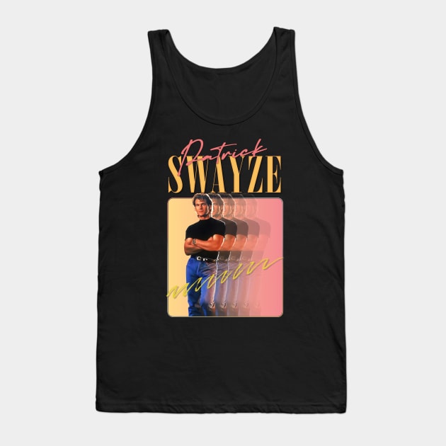 Patrick Swayze • • Retro Graphic Design Tank Top by DankFutura